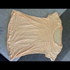 Coral/Light orange flowy shirt